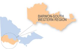 Barwon region map