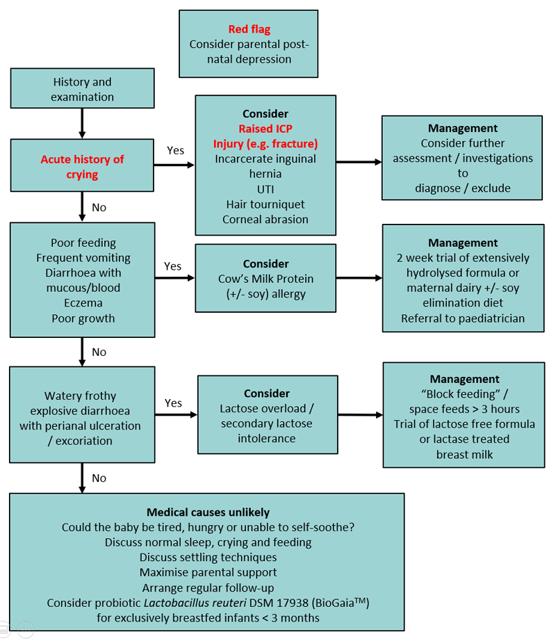 causes of excessive crying in a child