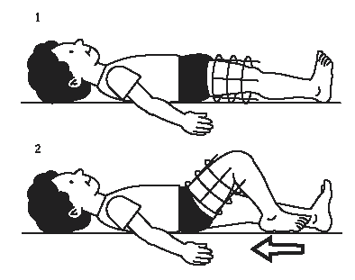 Hip knee bends with frame